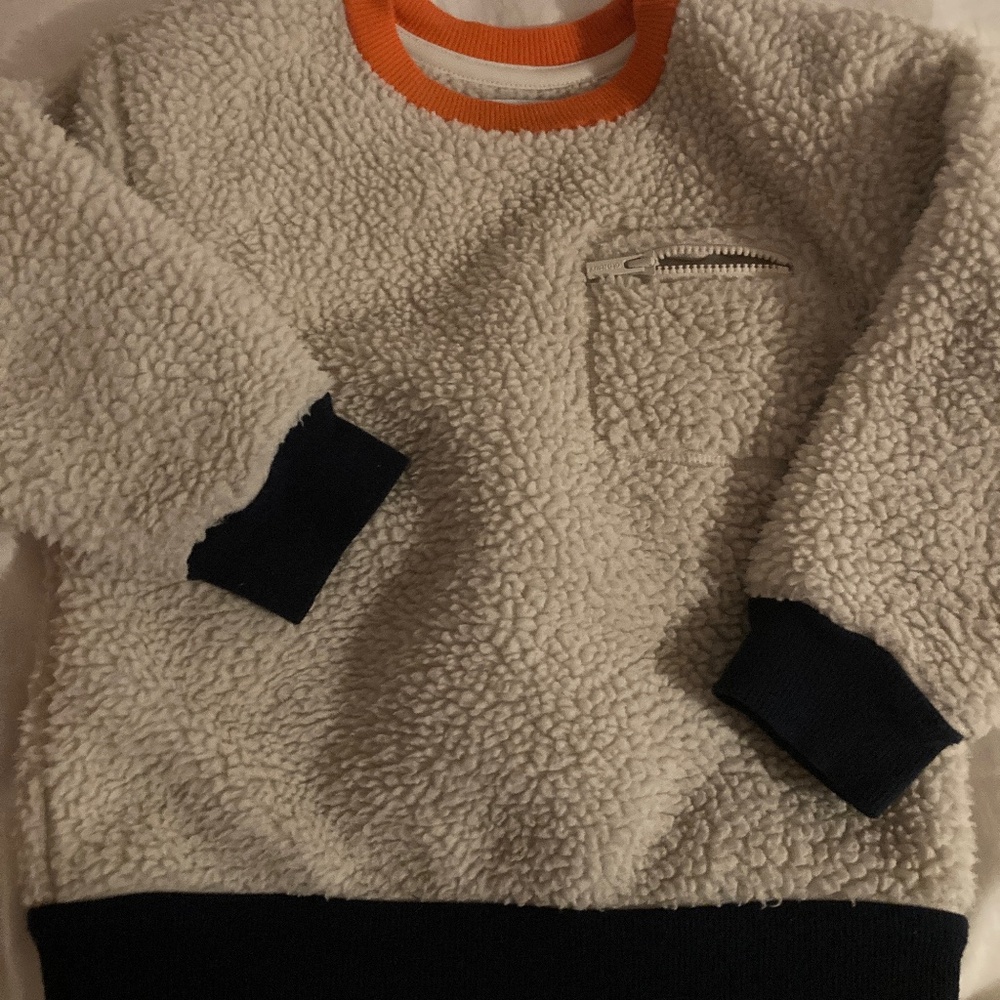 Old Navy Ivory Sherpa Top